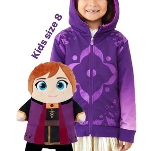 Disney® 'Frozen' Anna 2-in-1 Stuffed Animal Hoodie CUBCOATS JACKET COAT zip-up